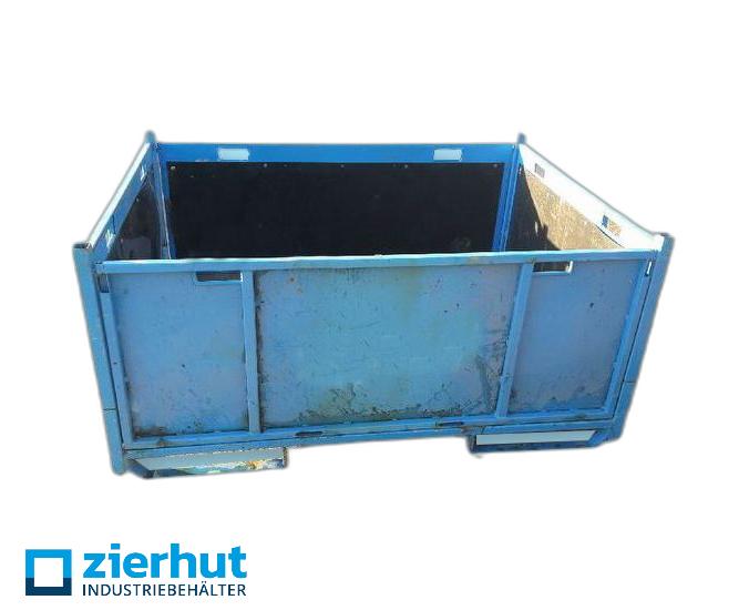 FaltstahlbehälterStapeltransportbehälter, 1600x1200x750 mm, gebraucht, kaufen/mieten
