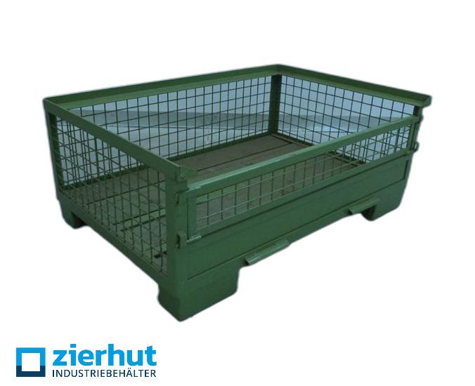 Gitterbox halbhoch Grün 1200x800x500 mm