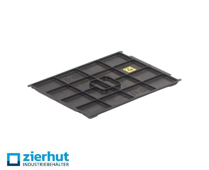 Deckel ESD-KLT D41400×300 mm, schwarz, gebraucht/neu, kaufen/mieten