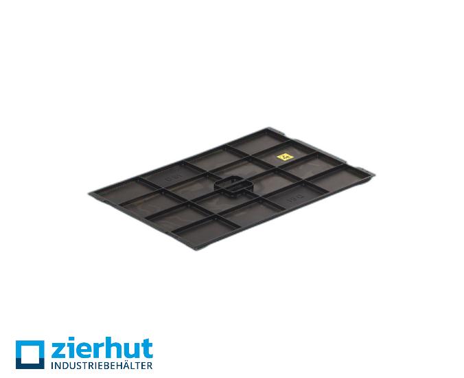 Deckel ESD-KLT D61600×400 mm, schwarz, gebraucht/neu, kaufen/mieten