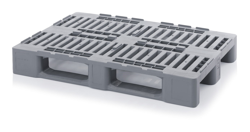 Plastic palette Euro H1 Hygiene palettewith anti-slip edge and middle locking