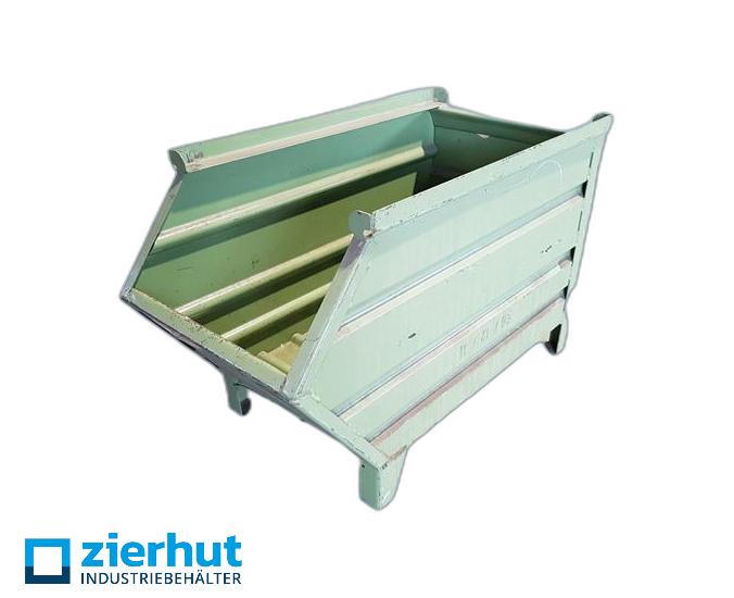 Sichtlagerbehälter 15/72 (ähnlich Schäfer Typ 14/7-0b) lackiert Muldenbehälter 1000/800x500x600
