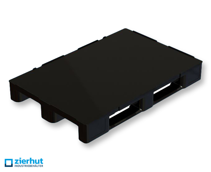 Kunststoffpalette Medium Plus G Mehrwegpalette mit geschlossenem Deck 1200x800x145