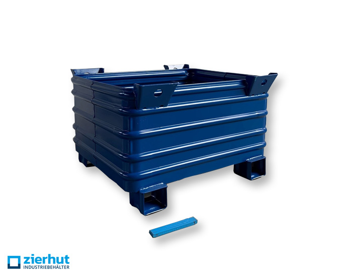 Stahlbehälter SB 186-600 massiv lackiert mit Gabeltaschen Transportbehälter 1000x800x620