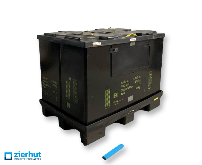 KTP-Box System 2000 114777 Smartfix ESDKTP Vario-Box-114777, Faltladungsträger, 1200x800x1000 mm, gebraucht, kaufen/mieten