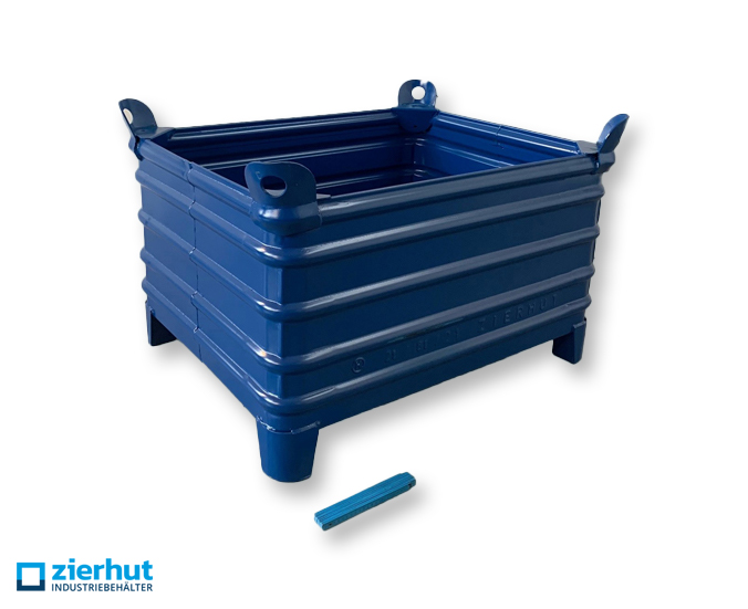 Stahlbehälter SB-186-600 massiv lackiert Stapeltansportbehälter 1000x800x600