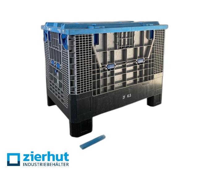 KLAPA Palettenbehälter nur mit Deckel stapelbar Großladungsträger GLT, Georg Utz 1200x800x950