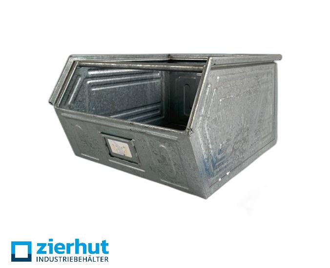 Sichtlagerkiste 14/7-1 ZSchäfer, Lager-Fix 1 z, 450x450x300 mm, metall-verzinkt, gebraucht