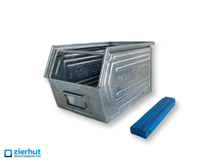 Sichtlagerkiste 14/7-3 verzinkt Lager-Fix 300x200x200