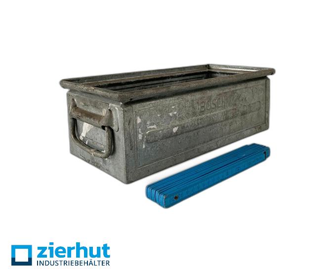 Stacking transport box galvanized- Booschbox
