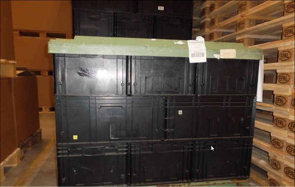 ESD R-KLT 6129Stapelbehälter, 600x400x280 mm, schwarz, gebraucht, kaufen