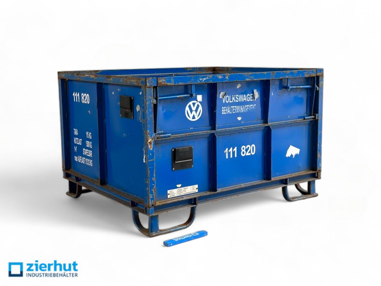 Ladungsträger VW 111820 lackiert Stahlbehälter mit Gabeltaschen