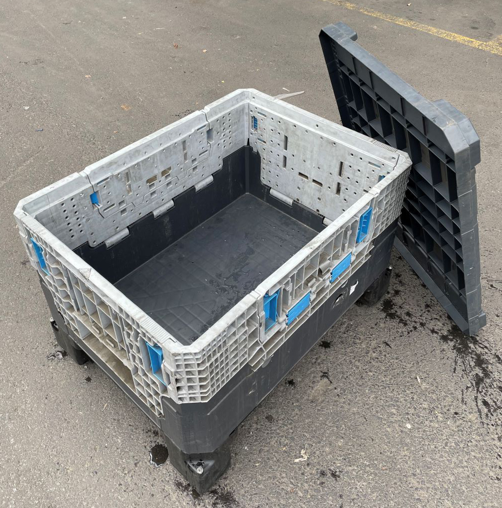 KLAPA pallet met + zonder deksel stapelbaar-Grossladungstraeger, type: Klapa