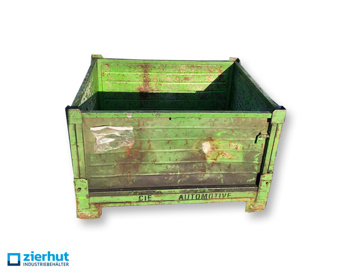 Fahltstahlbehälter lackiert Großladungsträger 1200x1000x750