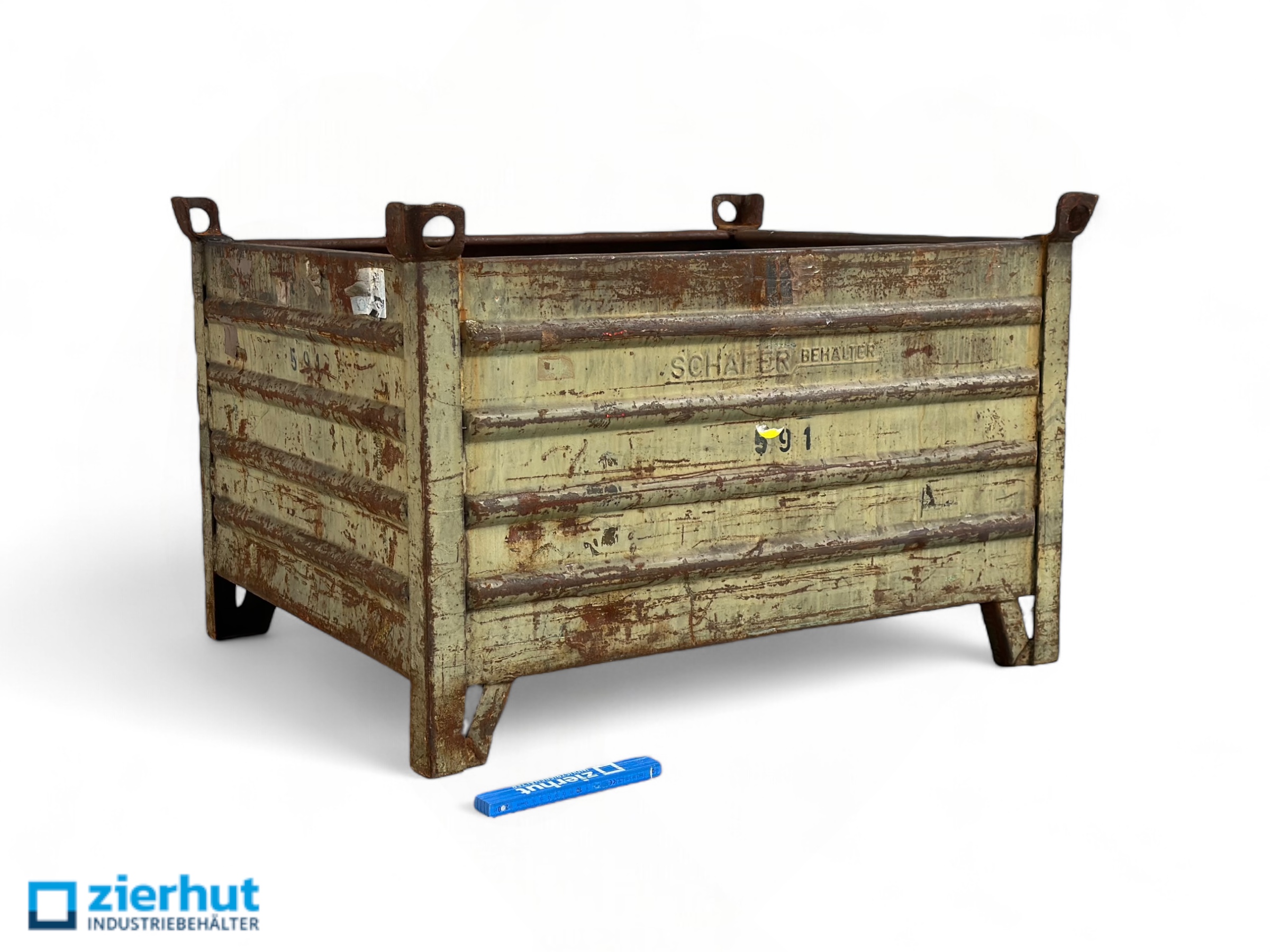 Stahlbehälter SB-186-600 lackiert Großladungsträger 1000x800x600