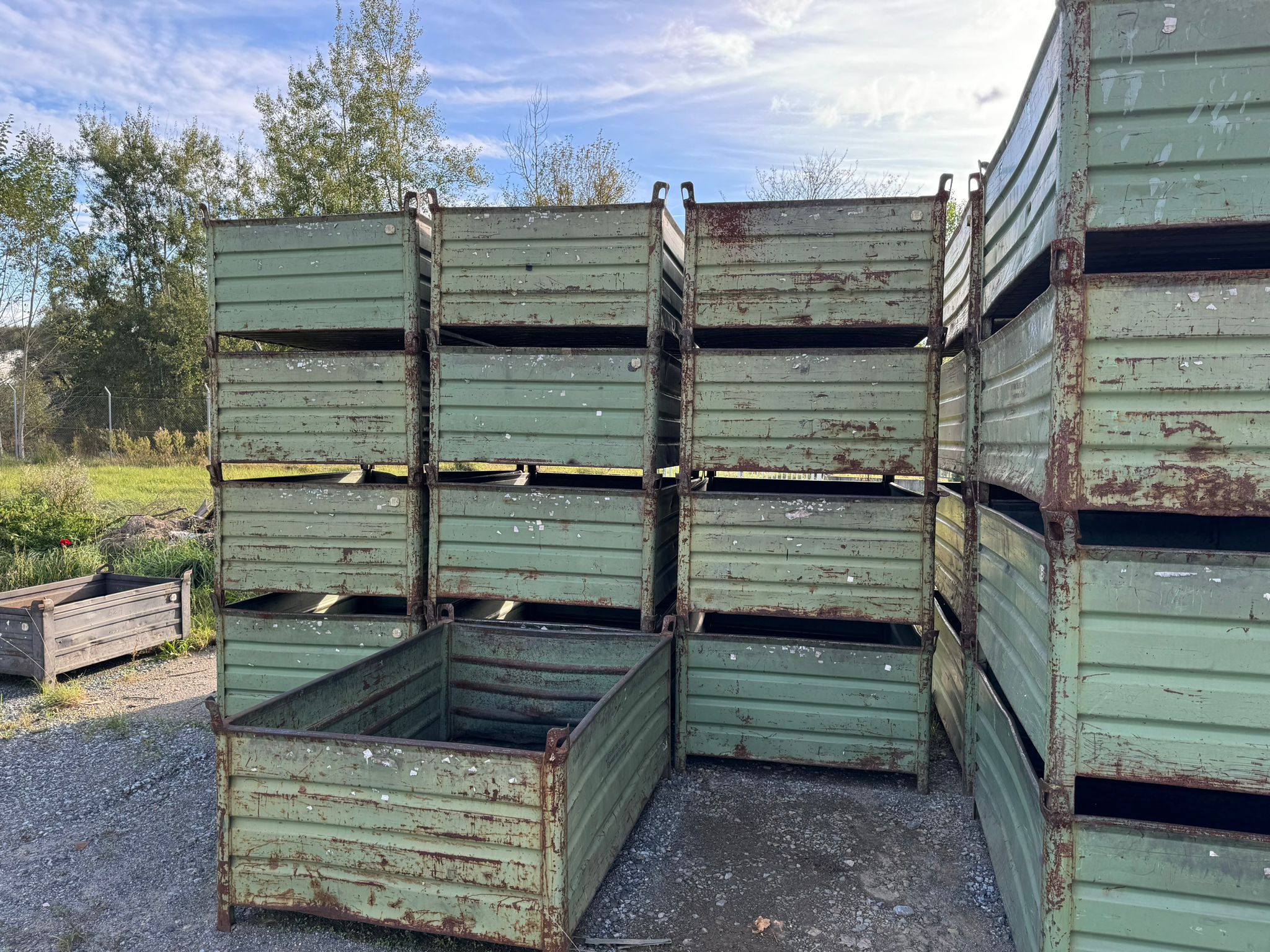Staaloogstmachines 1700x1200x800 geschilderd -Grand-Ladungstraeger