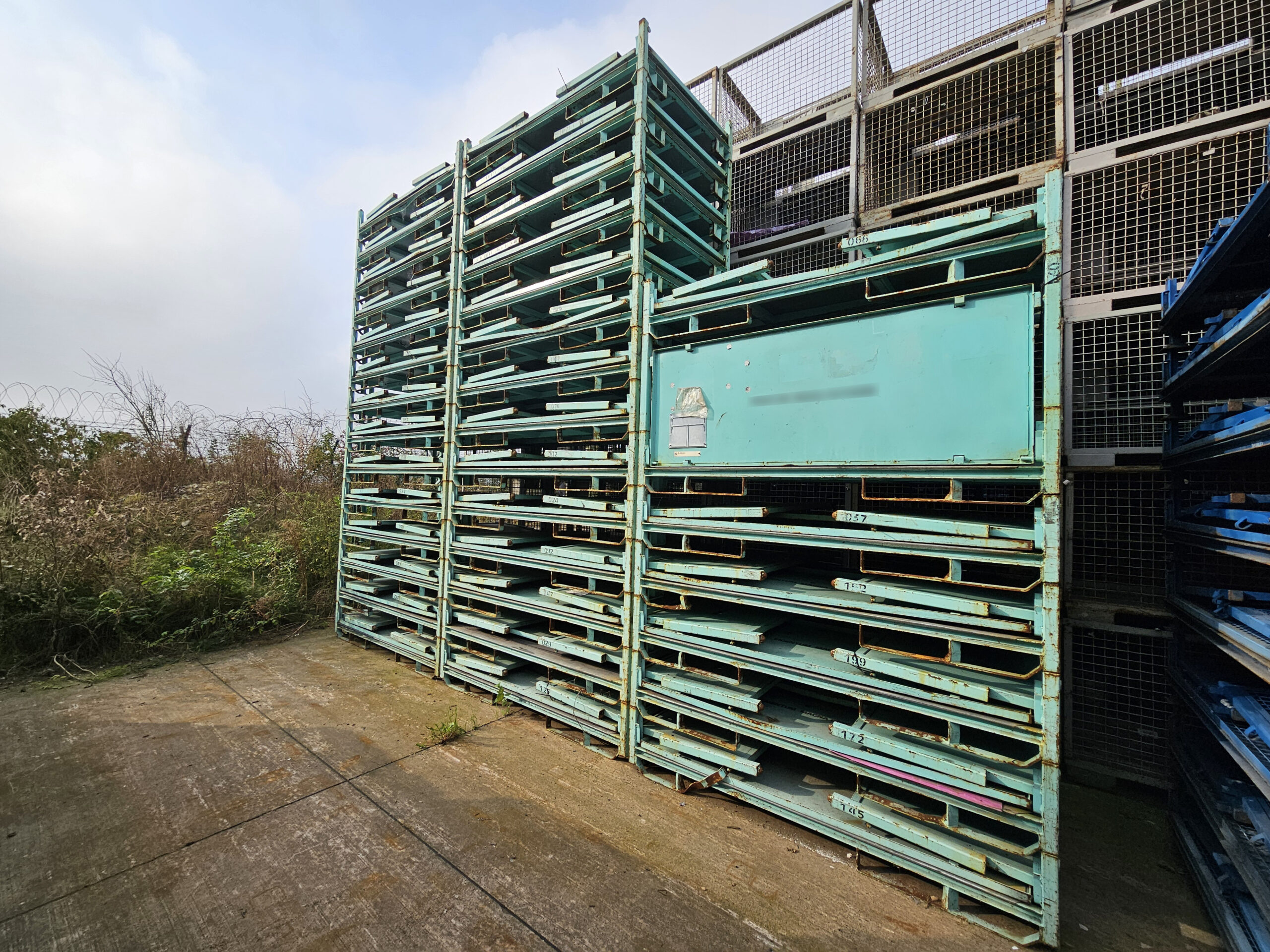Vouwstalen container 2000x1200x1000 geschilderd  Bergcontainers