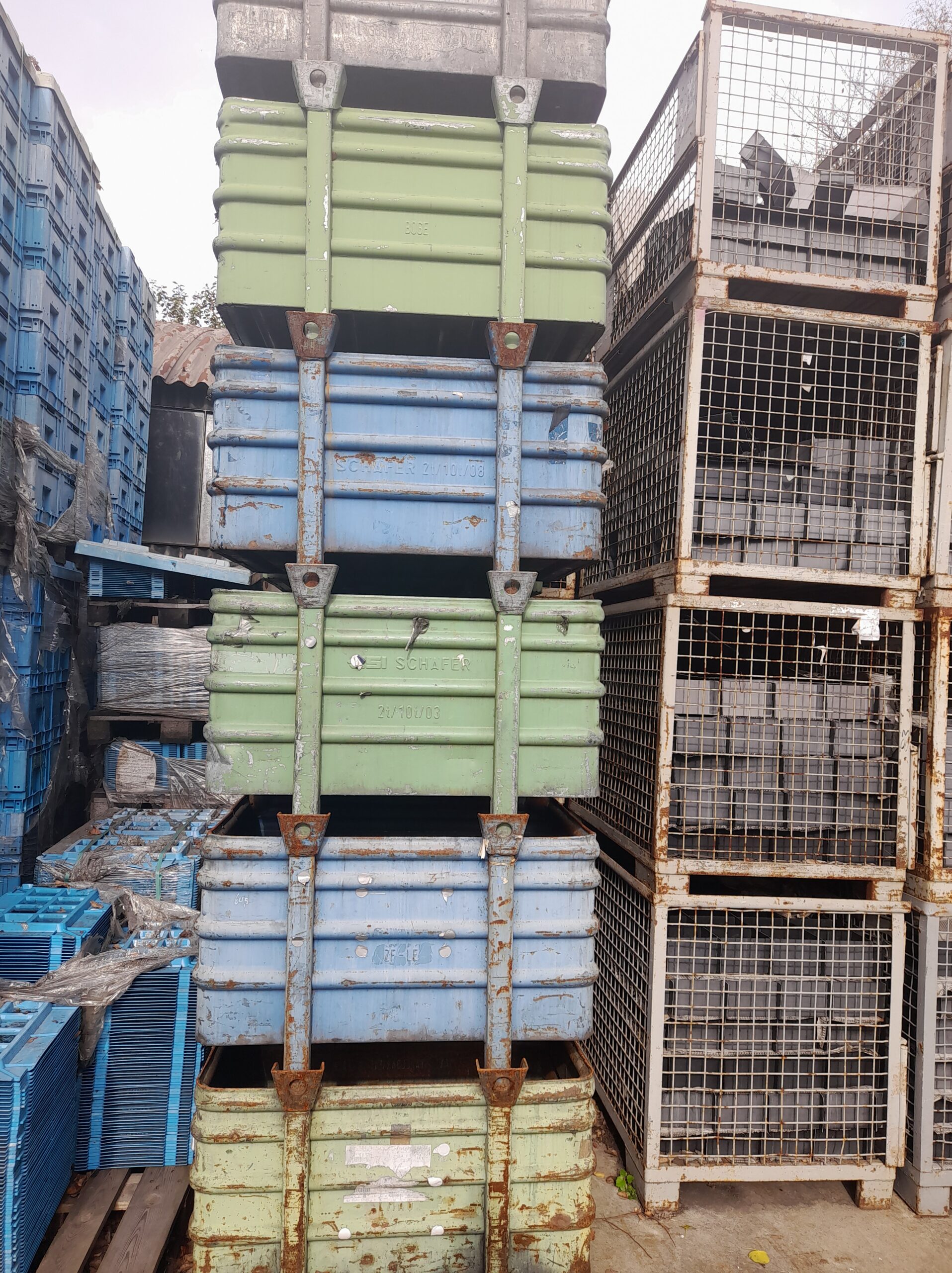 Contenitore di stacking / grande scatola Contenitore d'acciaio usato