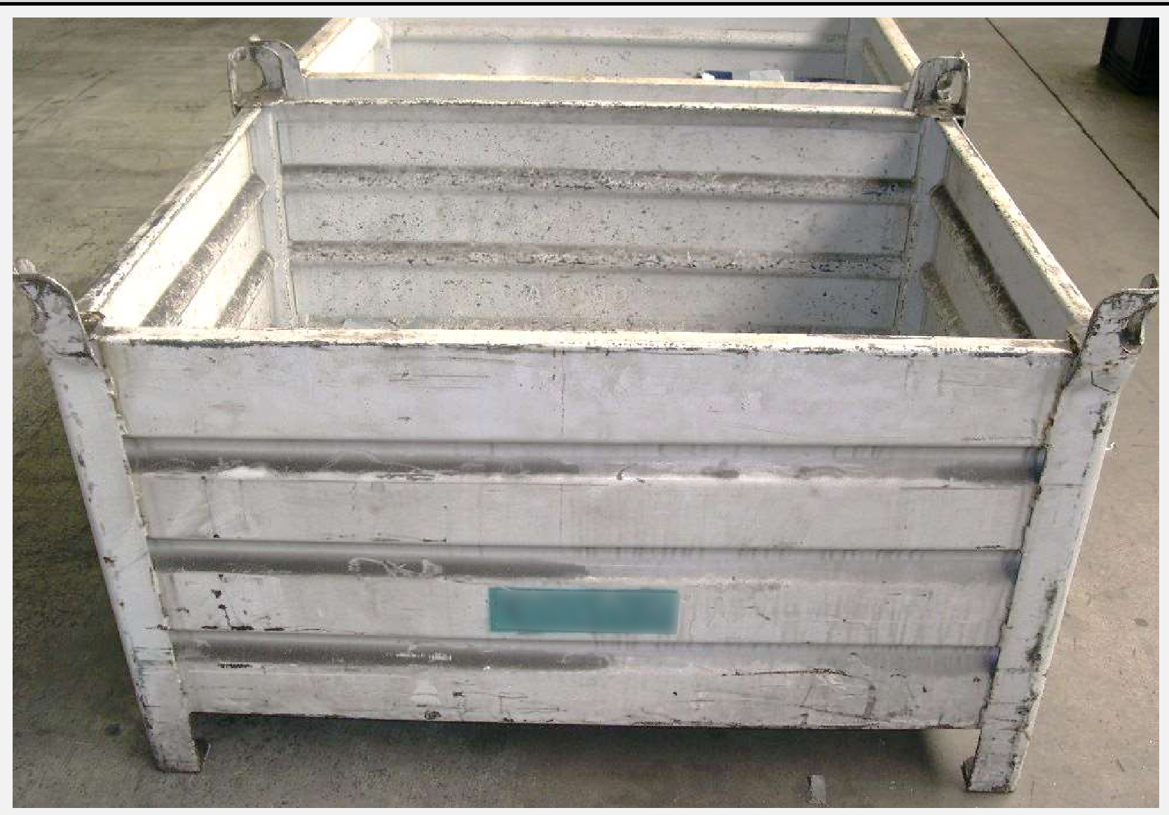 Stahlbehälter 1000x800x600 mm lackiert  Großladungsträger