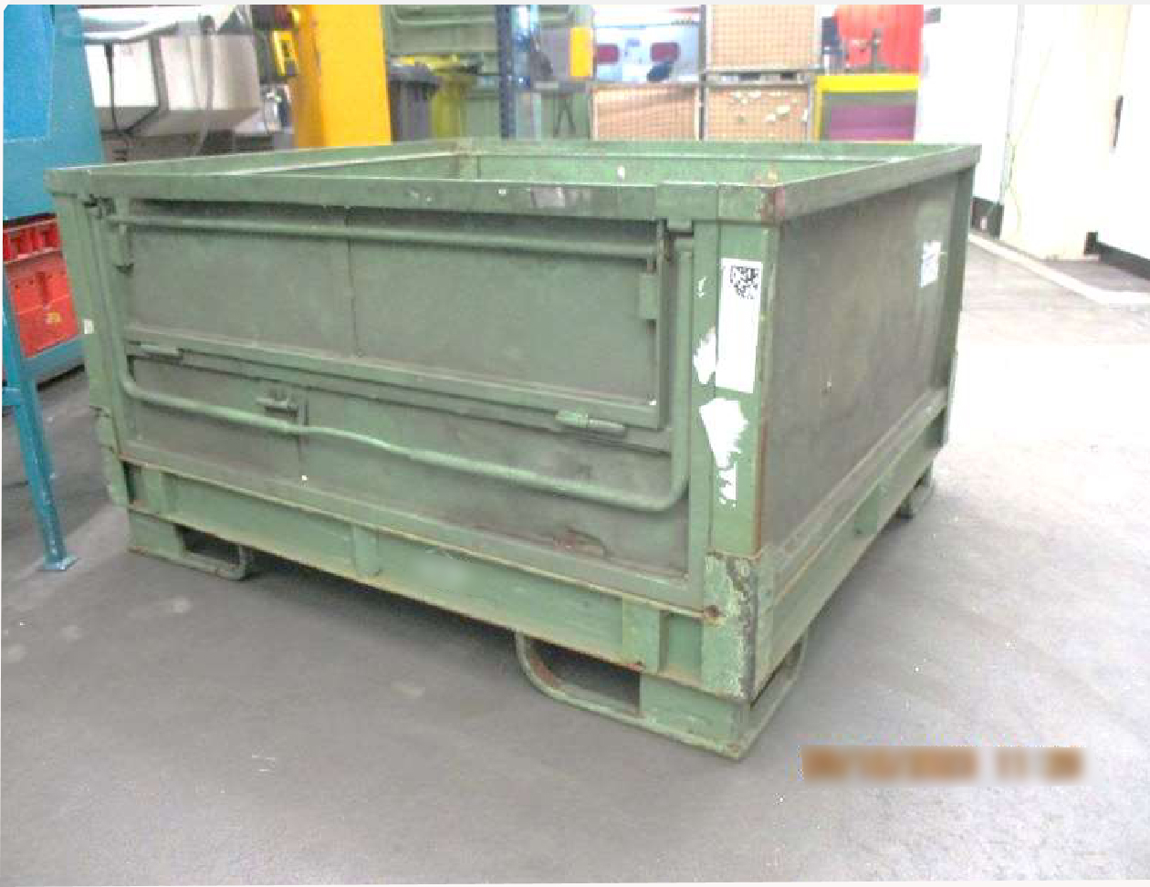Faltladungstraeger tel que VW 111950 vert peint -Grossladungstraeger 1400x1200x758 mm